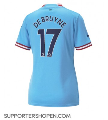 Manchester City Kevin De Bruyne #17 Hemma Matchtröja Dam 2022-23 Kortärmad